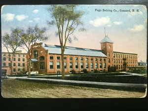 Vintage Postcard 1907-1915 Page Belting Co. Concord N.H.