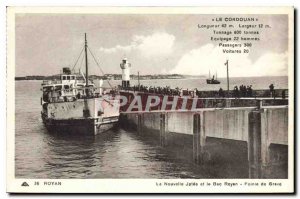 Old Postcard Royan New Jetee Bac Royan and Pointe de Grave