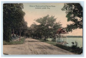 c1910's Drive At Maplewood Spring House Green Lake Wisconsin WI Antique Postcard