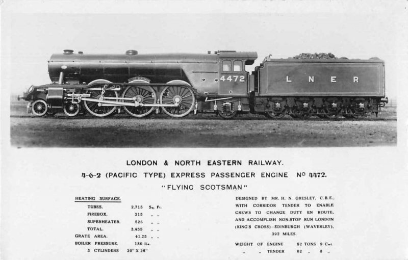 London and North Eastern Railway Train Engine Real Photo Vintage PC JF686968 