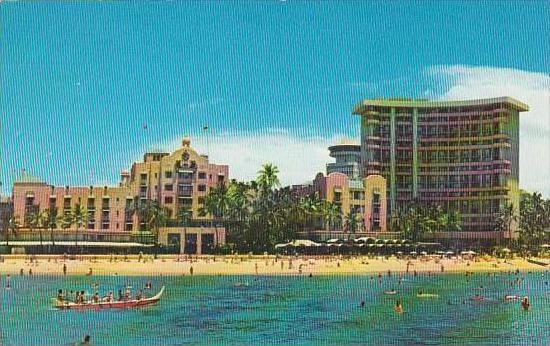 Hawaii Honolulu Royal Hawaiiian Hotel On Waikiki Beach