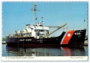 US Coast Guard Cutter Acacai Bouy Tender At Grand Haven Michigan MI Postcard