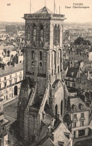 Vintage Postcard 1910's View of Tour Charlemagne Tower Tours France FR