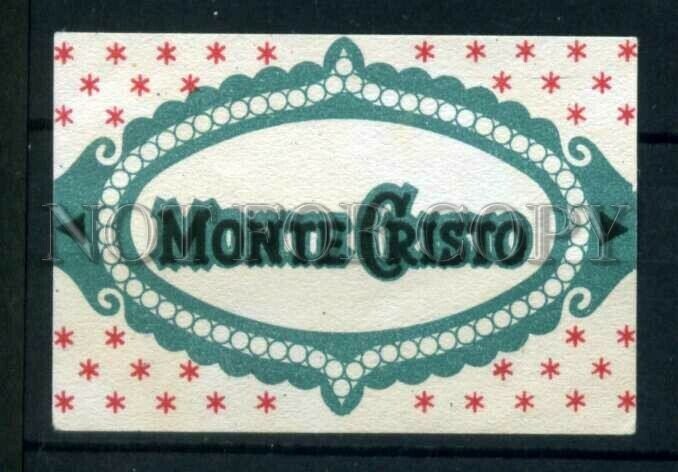 500777 MONTE CRISTO Vintage match label