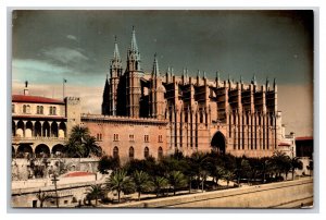 RPPC The Cathedral Palma De Mallorca Spain Postcard Y11