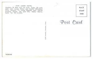 1950s/60s Pine Lodge Motel, Westerly, RI Postcard