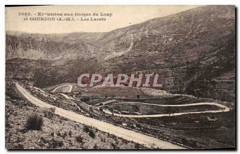 Old Postcard Trip to the Gorges du Loup and Gourdon laces