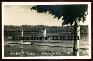 h5008 - SHAWINIGAN FALLS Quebec 1930s Riviere St. Maurice. Real Photo Postcard