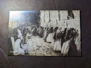 Mint Jerusalem Judaica RPPC Postcard Jewish Wailing Place on Fridays