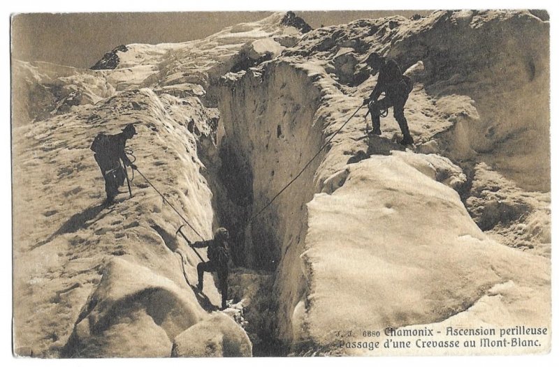 Menthon St. Bernard, France to White Plains, New York 1914 Postcard Mont Blanc