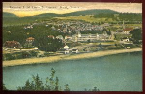 dc1048 - TADOUSSAC Quebec Postcard 1910s St. Lawrence River Waterfront Hotel