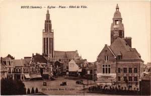 CPA ROYE Eglise - Place - Hotel de Ville (1292556)