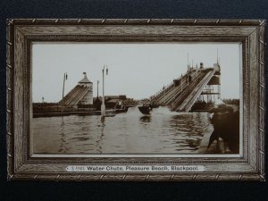 Blackpool PLEASURE BEACH Water Chute c1910 RP Postcard by Kingsway