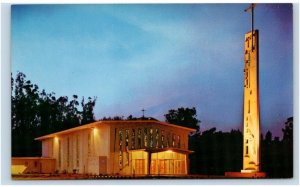 BELMONT, CA California ~ Memorial Chapel, COLLEGE of NOTRE DAME  c1960s Postcard