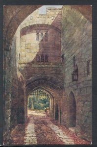 Warwickshire Postcard - Gate House and Portcullis, Warwick Castle  RS18794