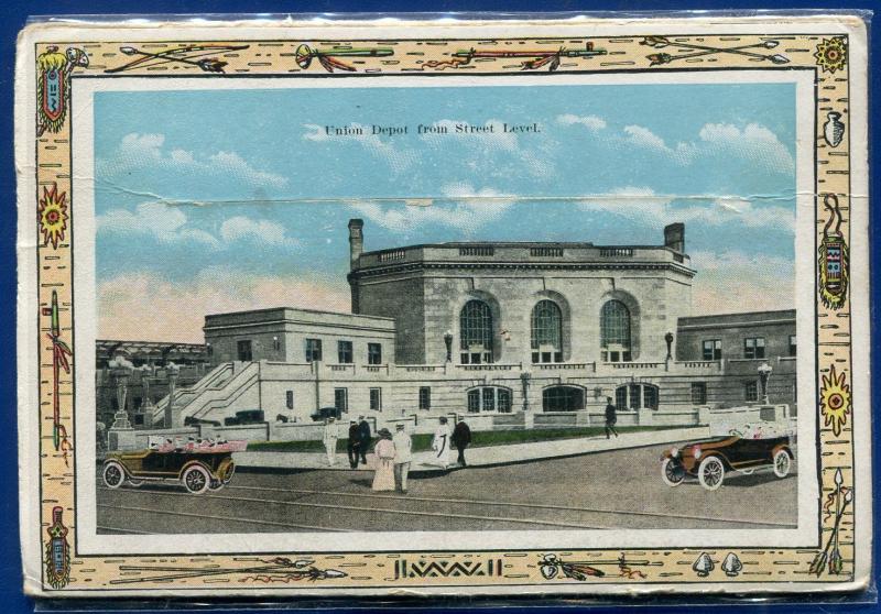 Joliet ILLinois il Cell House interior Chicago Street Library Postcard Folder