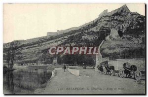 Old Postcard Basancon Citadel Road and Beure