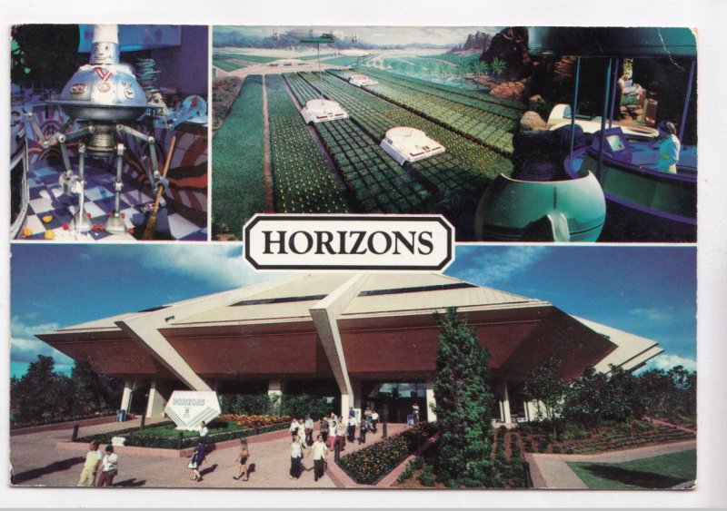 HORIZONS, Walt Disney World, Epcot Center, used Postcard