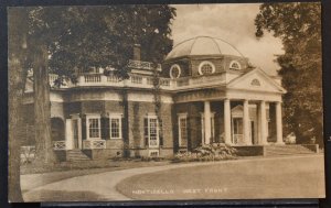 Charlottesville, VA - Thomas Jefferson's Home, Monticello, West Front