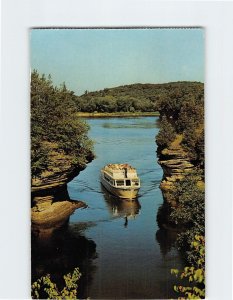 Postcard Lovers Lane Lower Dells of the Wisconsin River Wisconsin Dells WI USA