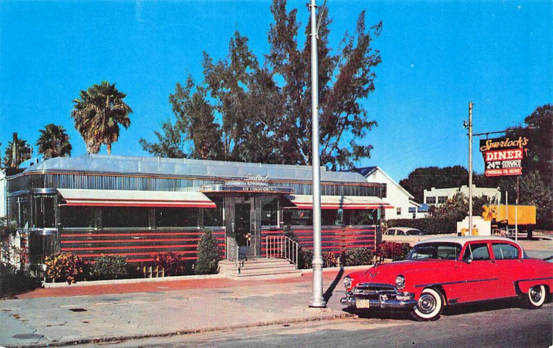 St Peters FL Spurlock's C/A Diner, Peter Pan Diner @ Maderia Beach FL Postcard