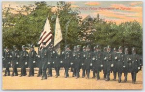 Chicago Police Department Parade Postcard Early 1900s Law Enforcement