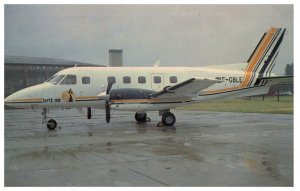 Britt Air Embraer EMB 110P2 Bandeirante Airplane Postcard