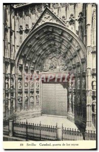 Old Postcard Sevilla Catedral Puerta de los Reyes