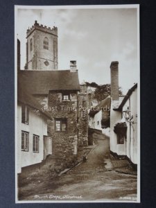 Somerset: CHURCH STEPS, MINEHEAD - Old RP Postcard by Kingsway