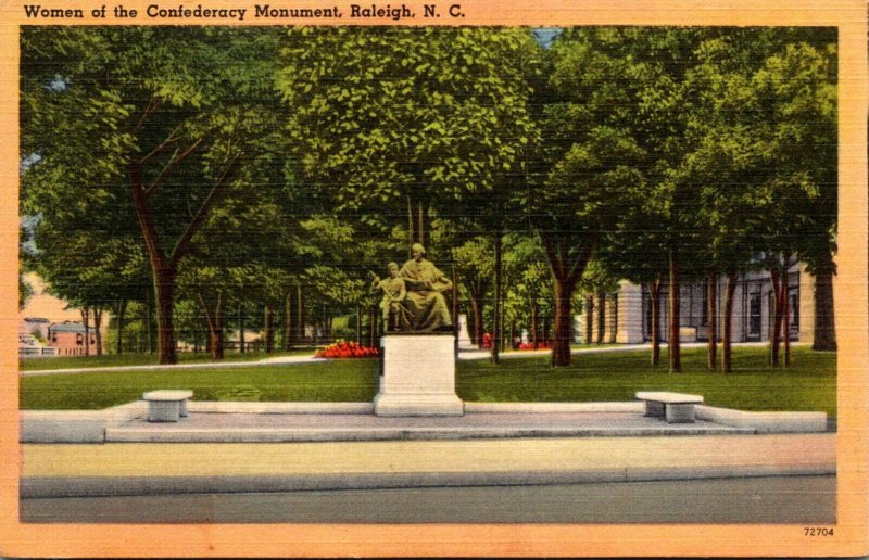 North Carolina Raleigh Women Of The Confederacy Monument