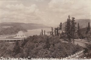 Oregon Columbia River Highway Crown Point Real Photo
