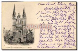 Old Postcard Angers Cathedral