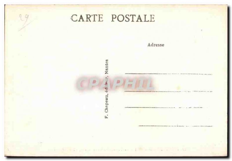 Old Postcard Guerande (Loire Inf) The Collegiate Saint Aubin southern coast