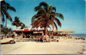 Vtg Fort Myers Beach Florida FL Tip Top Restaurant Coca Cola Postcard
