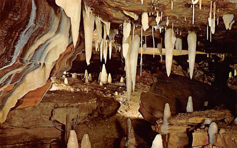 Helactite Formations, Ohio Caverns near West Liberty - West Liberty, Ohio OH