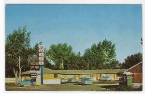 Tip Top Motel Cars Wolf Point Montana postcard
