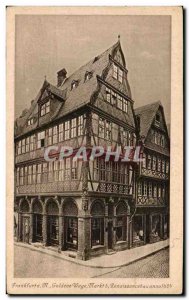 Postcard Old Frankfurtt Goldene Wage Markt Renaissancebau annolo