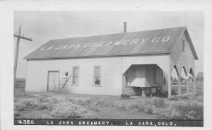 H98/ La Jara Colorado RPPC Postcard c1910 Creamery Building 116