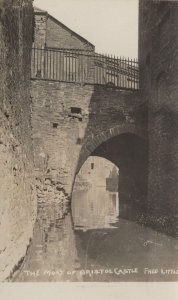 Bristol Castle Moat Antique Character Real Photo Postcard