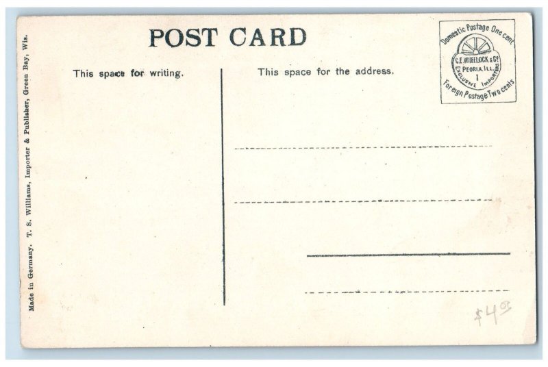 Green Bay Wisconsin WI Postcard St. Paul Coal Dock & The Cascades c1920 Antique