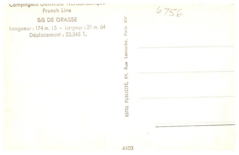 S/S De Grasse , C.G.T. Line