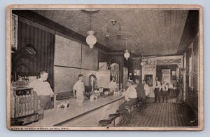 J92/ Salem Ohio Postcard c1910 Lisbon Interior Lape's Restaurant 264