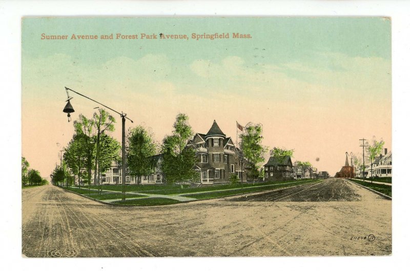 MA - Springfield. Sumner Avenue & Forest Park Avenue ca 1910