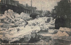 HUGE CAKES OF ICE PORT DEPOSIT MARYLAND POSTCARD 1910