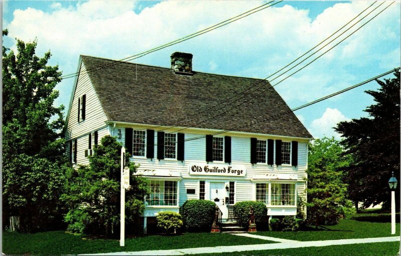 Old Guildford Forge Retail Shop Green Guilford Connecticut CT Postcard Koppel  