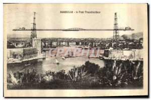 Postcard Old Marseilles Transporter Bridge