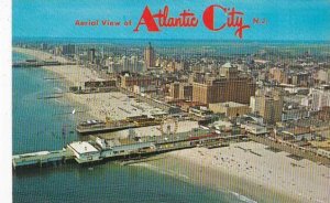 New Jersey Atlantic City Aerial View Of Famous Beach