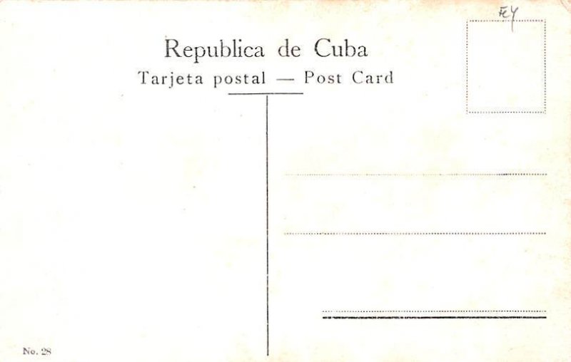 Calle de Palmas Habana Cuba, Republica de Cuba Unused 