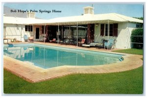 c1950's Bob Hope's Palm Springs Home Pool Palm Springs California CA Postcard