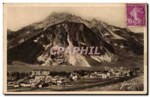 Old Postcard General view Pralognan Rock Plassas